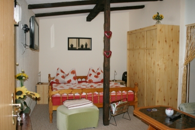 Altenhof Werbellinsee - Ferienwohnungen Haase, WohnungSperlingslust - Schlafbereich